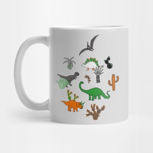 Dinosaur Desert - fun dinosaurs by Cecca Designs Mug